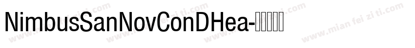 NimbusSanNovConDHea字体转换