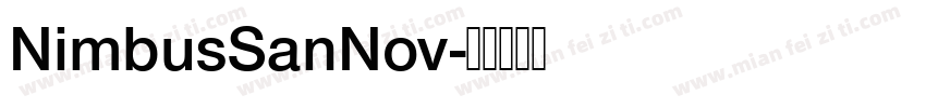 NimbusSanNov字体转换