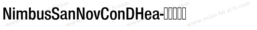 NimbusSanNovConDHea字体转换