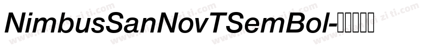 NimbusSanNovTSemBol字体转换