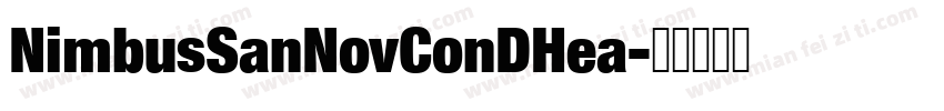 NimbusSanNovConDHea字体转换