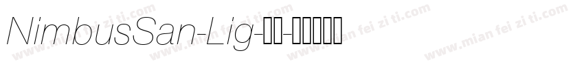 NimbusSan-Lig-常规字体转换