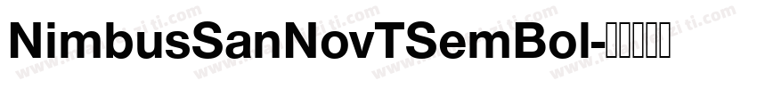 NimbusSanNovTSemBol字体转换