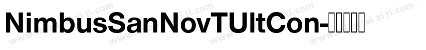 NimbusSanNovTUltCon字体转换
