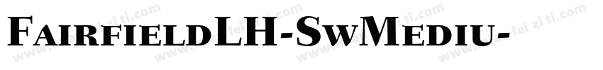 FairfieldLH-SwMediu字体转换