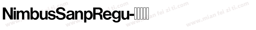 NimbusSanpRegu字体转换
