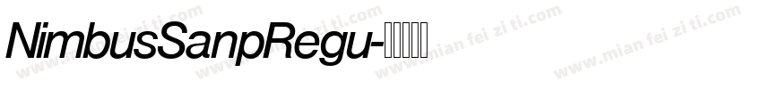 NimbusSanpRegu字体转换