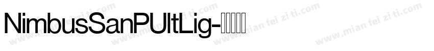 NimbusSanPUltLig字体转换