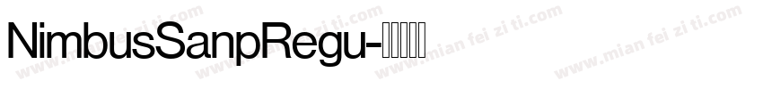 NimbusSanpRegu字体转换