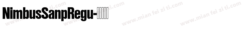 NimbusSanpRegu字体转换
