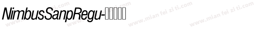 NimbusSanpRegu字体转换