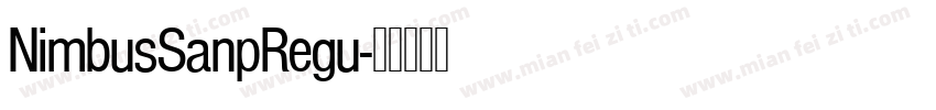 NimbusSanpRegu字体转换