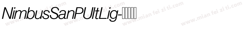 NimbusSanPUltLig字体转换