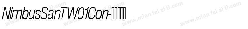 NimbusSanTW01Con字体转换