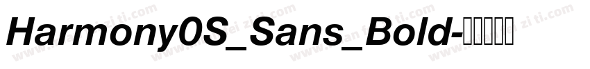 Harmony0S_Sans_Bold字体转换