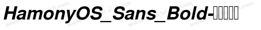 HamonyOS_Sans_Bold字体转换