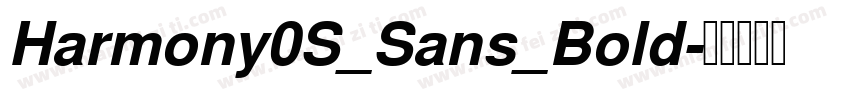 Harmony0S_Sans_Bold字体转换