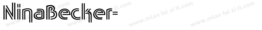 NinaBecker字体转换