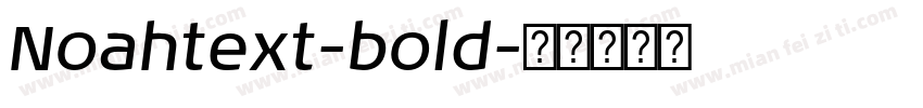 Noahtext-bold字体转换