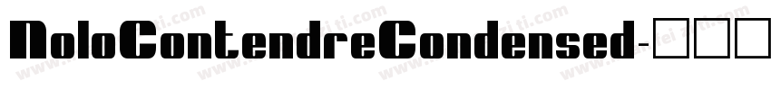 NoloContendreCondensed字体转换