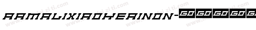AaMalixiaokeaiNon字体转换
