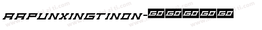 Aapunxingtinon字体转换