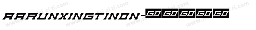 AarunxingtiNon字体转换