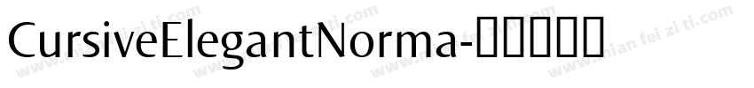 CursiveElegantNorma字体转换