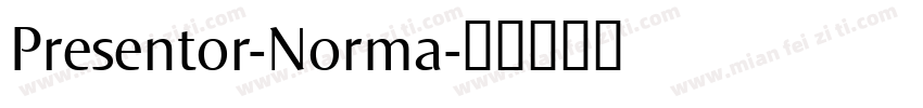 Presentor-Norma字体转换