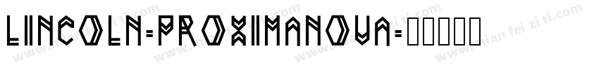 Lincoln-proximaNova字体转换