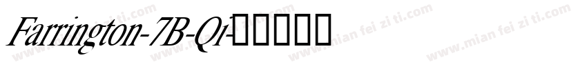 Farrington-7B-Qi字体转换