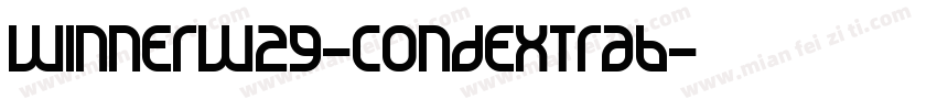WinnerW29-CondExtraB字体转换