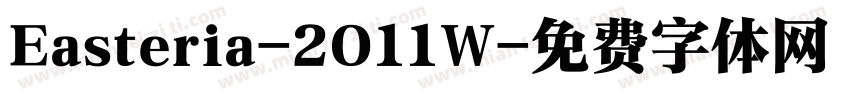 Easteria-2O11W字体转换