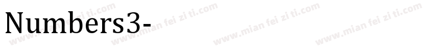 Numbers3字体转换
