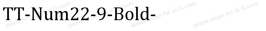 TT-Num22-9-Bold字体转换