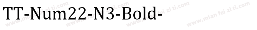 TT-Num22-N3-Bold字体转换
