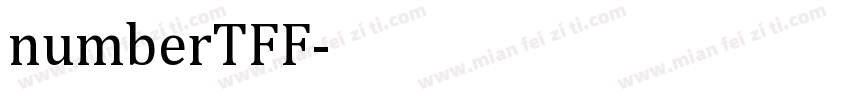 numberTFF字体转换