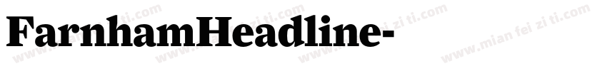 FarnhamHeadline字体转换
