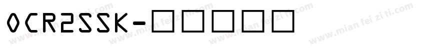 OCR2SSK字体转换