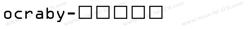 ocraby字体转换