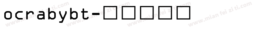 ocrabybt字体转换
