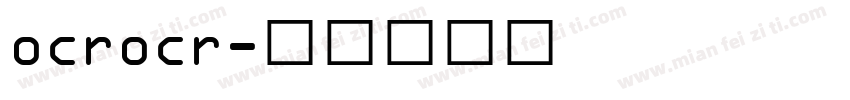 ocrocr字体转换