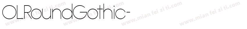 OLRoundGothic字体转换