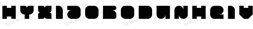 HYXiaoBoDunHeiv字体转换