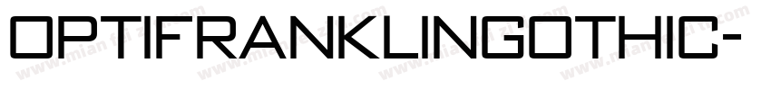 OPTIFranklinGothic字体转换