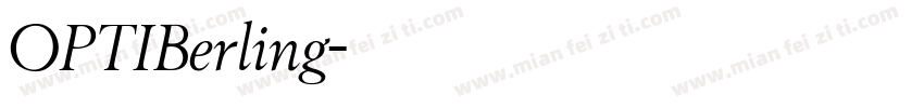 OPTIBerling字体转换