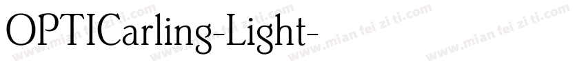 OPTICarling-Light字体转换