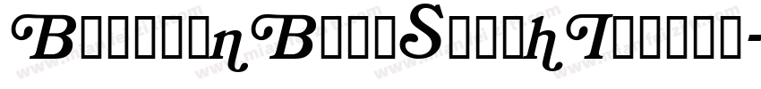 BookmanBoldSwashItalic字体转换