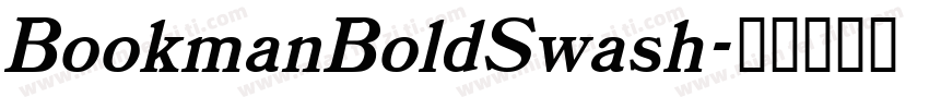BookmanBoldSwash字体转换