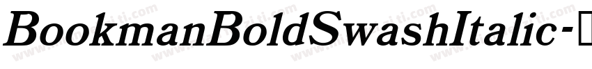 BookmanBoldSwashItalic字体转换